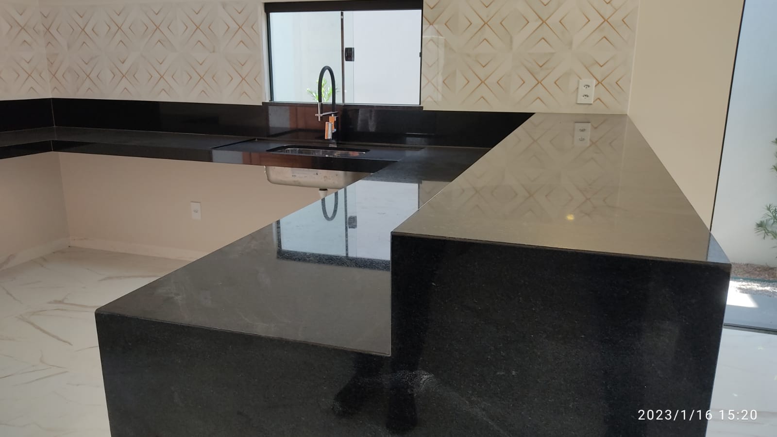 Bancada de cozinha - Preto São Gabriel