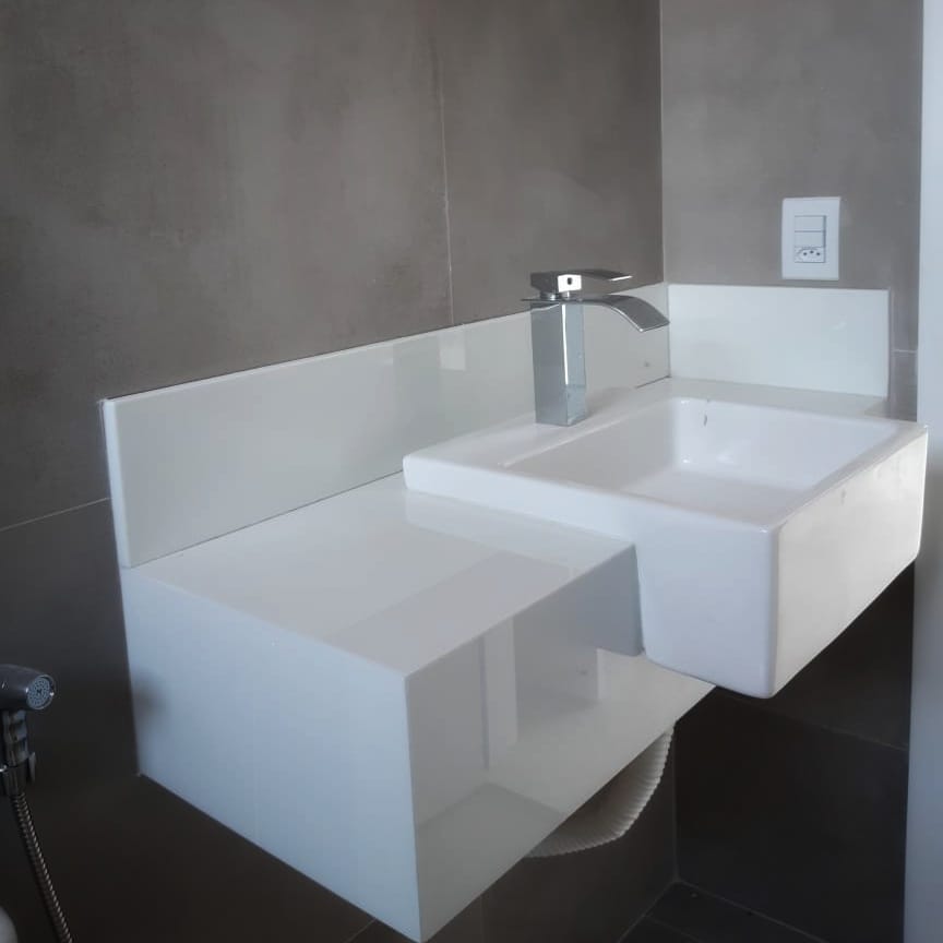 Bancada para cuba de apoio